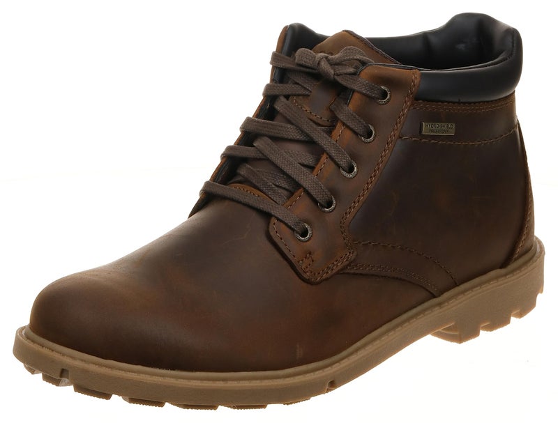 Rockport mens Rugged Bucks Waterproof chukka boots, Boston Tan, 9 US - Image 1