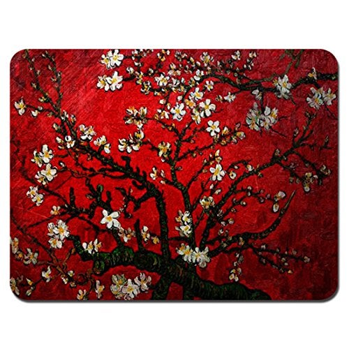 Meffort Inc Gaming Mouse Pad - Non-Slip Rubber Base, Smooth Surface for Precise Mouse Control, Ideal for Laptop, Office Use - 9.5 x 7.9 Inch - Cherry Blossoming - Image 1