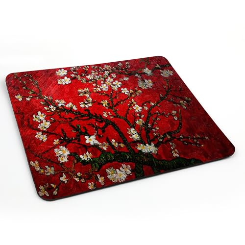 Meffort Inc Gaming Mouse Pad - Non-Slip Rubber Base, Smooth Surface for Precise Mouse Control, Ideal for Laptop, Office Use - 9.5 x 7.9 Inch - Cherry Blossoming - Image 2