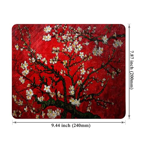 Meffort Inc Gaming Mouse Pad - Non-Slip Rubber Base, Smooth Surface for Precise Mouse Control, Ideal for Laptop, Office Use - 9.5 x 7.9 Inch - Cherry Blossoming - Image 5
