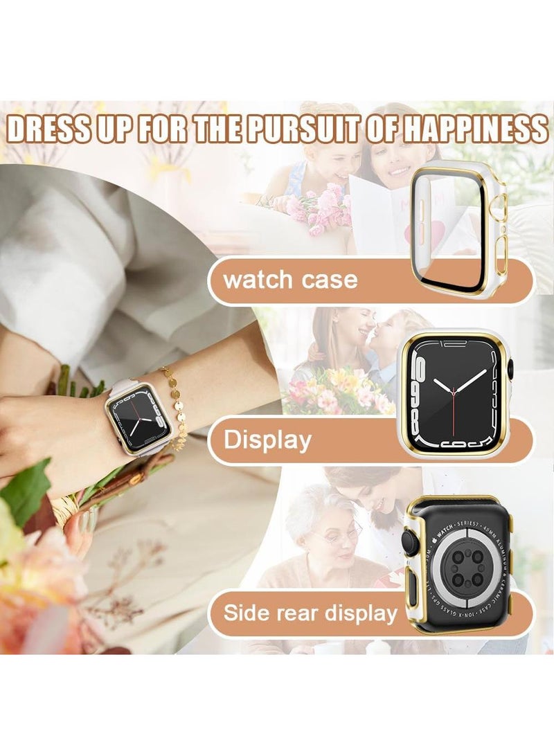 Y&D 2Piece Suitable For AppleWatch4/5/6/SE 40mm universal Watch Tempered Film Integrated Protective Case - Image 5