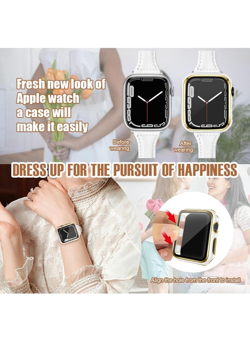 Y&D 2Piece Suitable For AppleWatch4/5/6/SE 40mm universal Watch Tempered Film Integrated Protective Case - Image 4