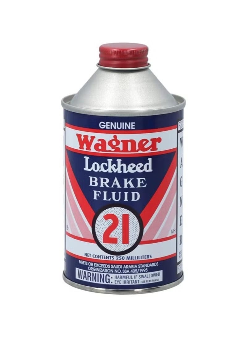 Wagner DOT 3 Hydraulic Brake Fluid, for disc and drum brakes, 0.25L pack × 24