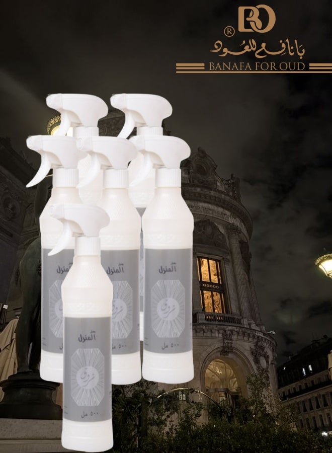 Banafa 6 Pieces Shrooq House Freshener 500ML - Image 1