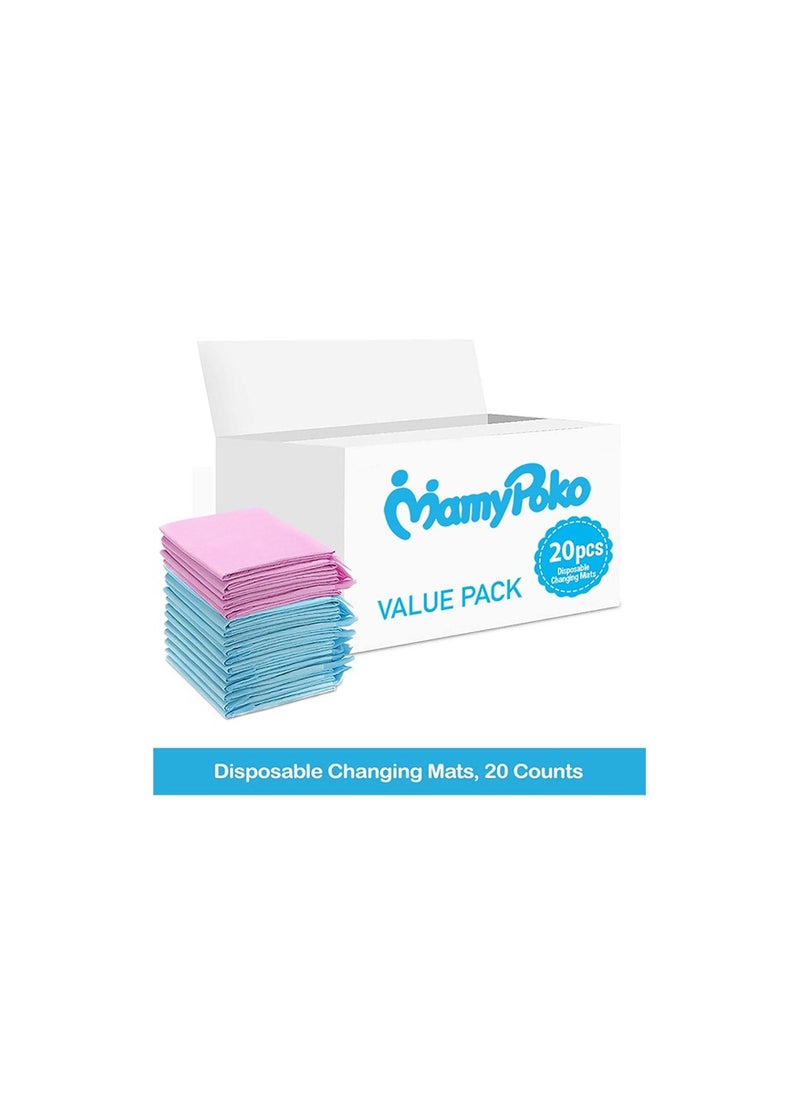 MamyPoko Disposable MamyPoko Changing Mats 20 Pink and Blue  - Image 2