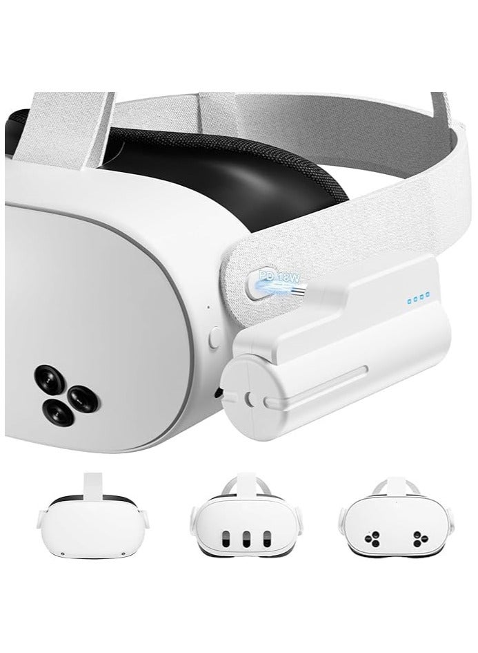 Anmi 18W 5000mAh Fast Charging Head Strap Battery Pack for Meta Quest 3S/3 /2 - Image 1