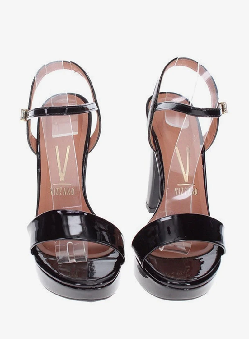 Vizzano Black High Heels Sandals with Back Strap – Elegant sling Back Heels for Girls & Ladies for Women | Best Price UAE