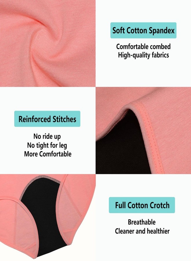 Mesachy Girls Period Underwear Period Panties for Teens Menstrual Leakproof Protective Cotton Briefs - Image 5