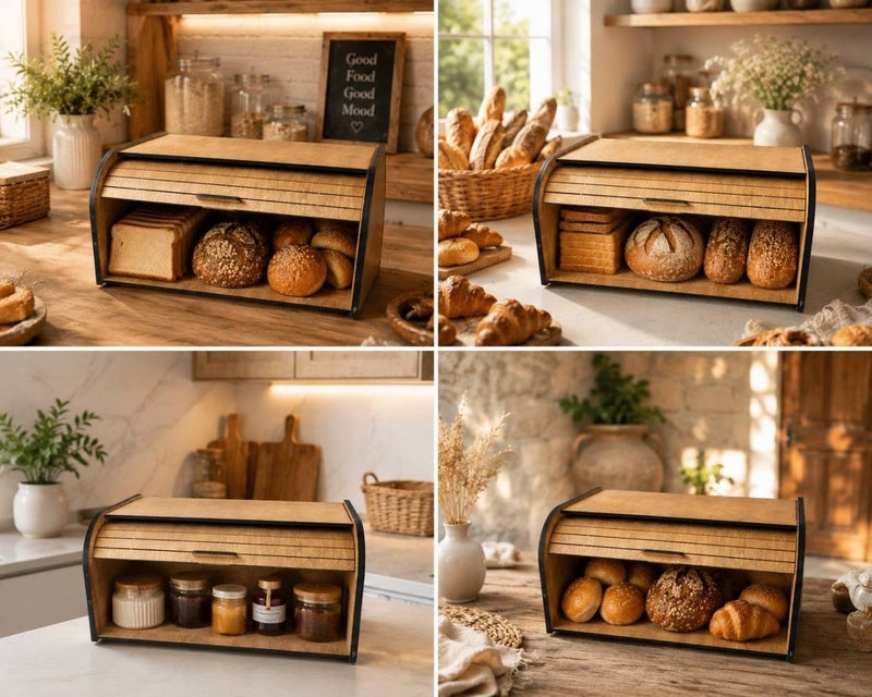 Wooden Bread Keeper for Freshly Baked Goods - Image 3