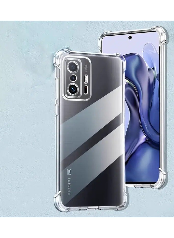 vesus حافظة لهاتف Xiaomi 11T / Xiaomi 11T Pro غطاء خلفي وسادة هوائية سيليكون ناعم مضاد للصدمات ومضاد للخدوش واقي حافة الزاوية لهاتف Xiaomi Mi 11T / Xiaomi Mi 11T Pro - Image 1