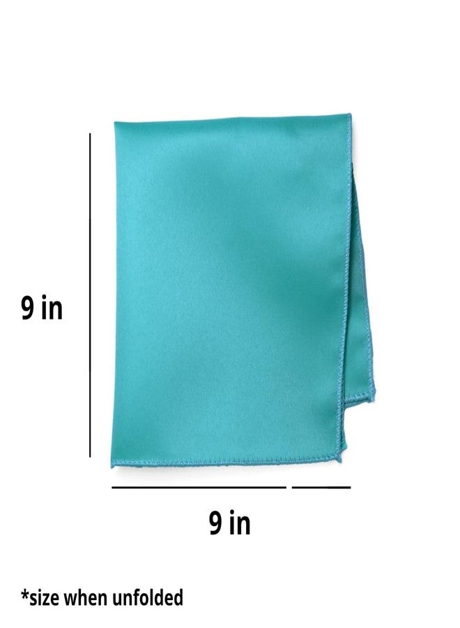 tiemart منديل جيب بلون الفيروز من تيمارت - Image 2