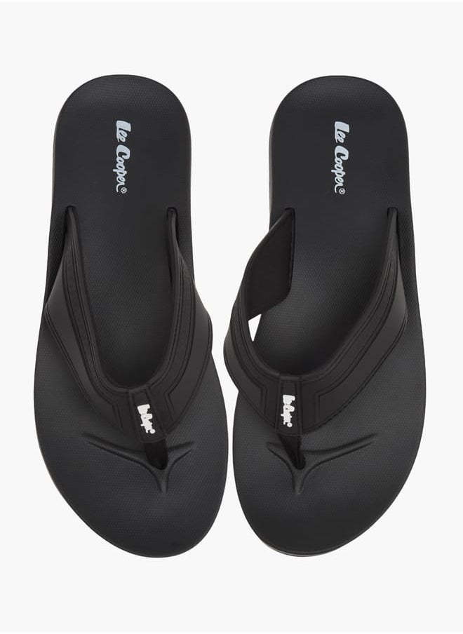 Lee Cooper Mens Logo Print Slip-On Flip Flops  - Image 2