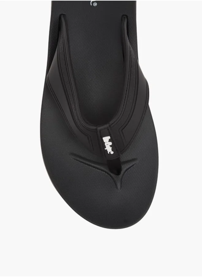 Lee Cooper Mens Logo Print Slip-On Flip Flops
