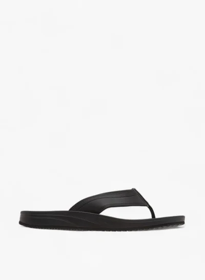 Lee Cooper Mens Logo Print Slip-On Flip Flops