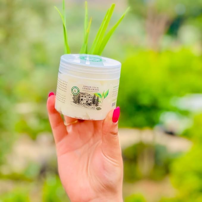 Khan AL Saboun Natural Herbal Exfoliating Scrub Cleanser Moisturizing Brightening All Skin Types 140 G Vanilla