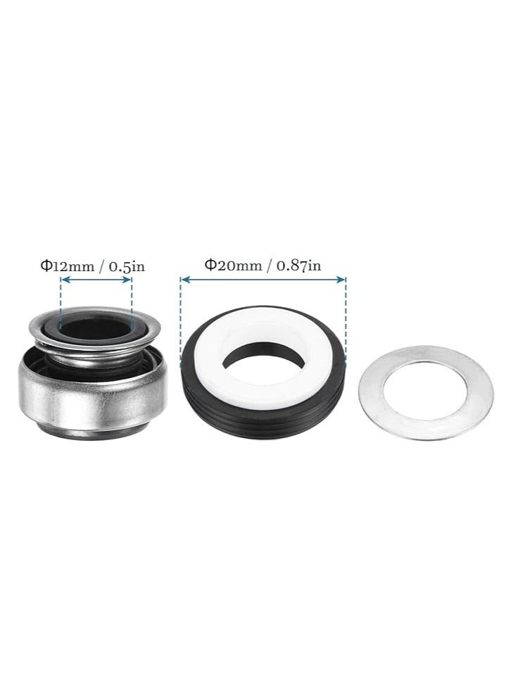 REPLACEMENT MECHANICAL SEAL WITH SPRING SIINGLE COIL FOR DRAINAGE PIPES AND PUMPS - 12MM  - Image 2