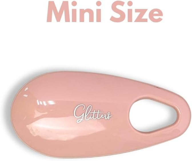 Glitters Mini Hairbrush with Hanging Hook, Strong Bristles, Compact Size, Travel Hairbrush (Pink) - Image 2