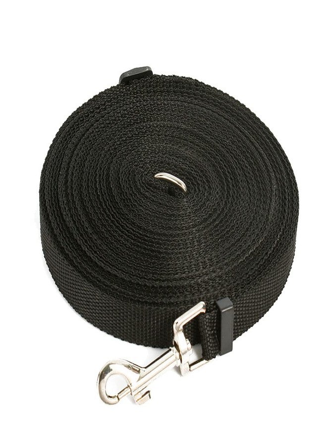 Drema Black Durable Nylon Dog Training Leash,Dog/Puppy Obedience Recall Training Agility Lead-10 ft 20 ft, Training Leash, Play, Safety, Camping,or Backyard (10ft) - Image 1