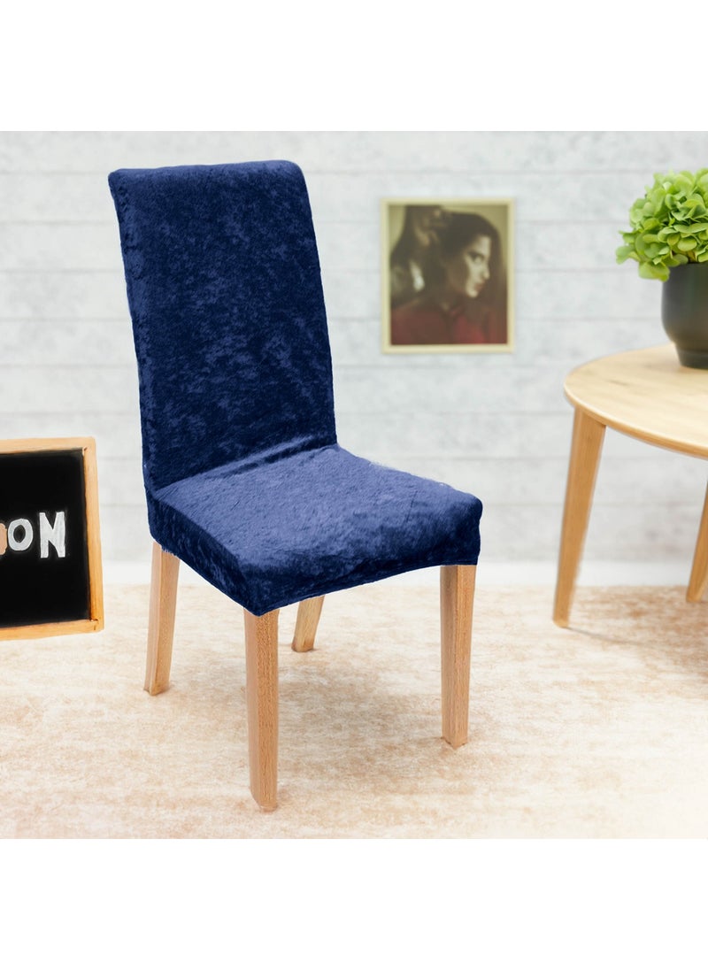 Elastic Velvet Chair Cover Kitchen Chair cover Washable Chair protector (1-pcs) oil blue - pzsku/Z8D817799227603F487A5Z/45/_/1725793779/2bd144a5-afa5-46c6-af1f-4d1a01956470