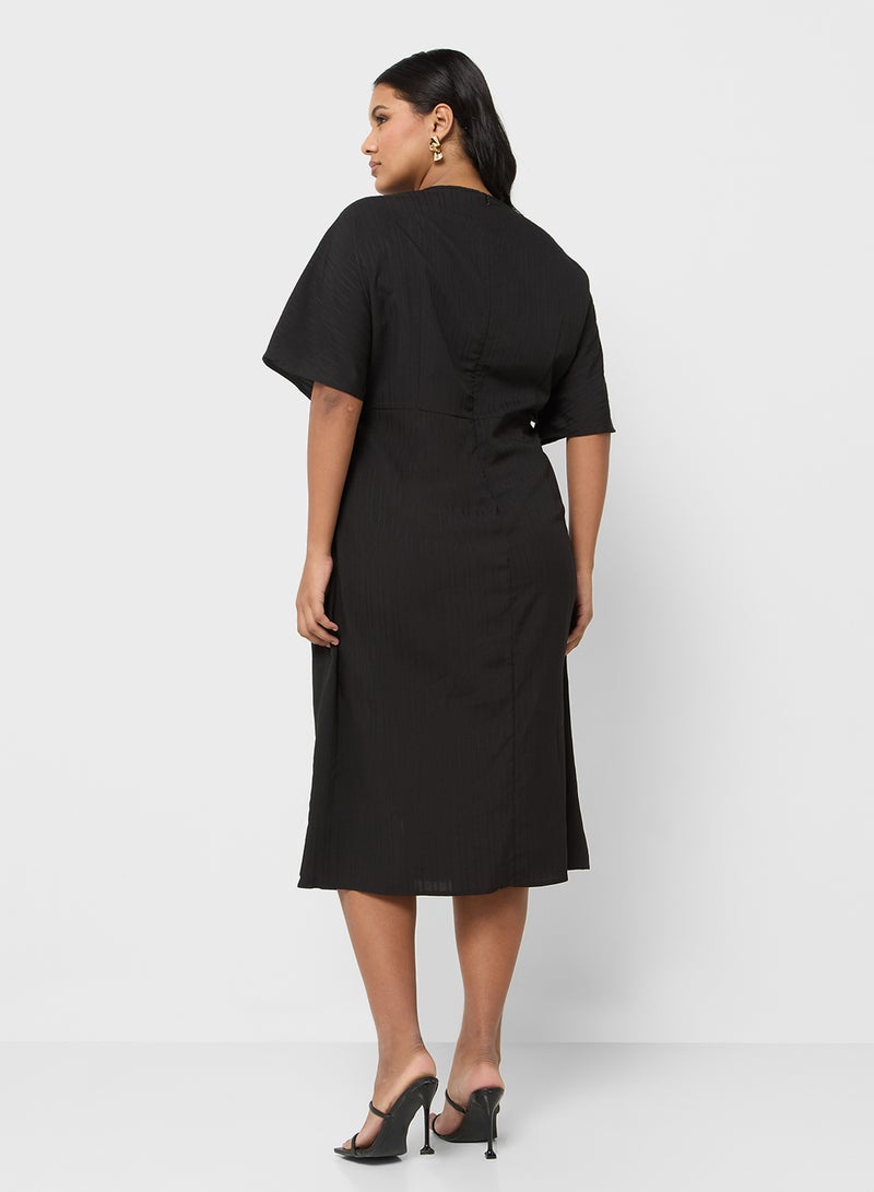 Ginger Plus Striped Midi Dress - Image 2