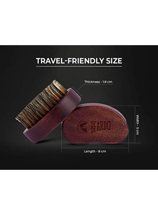 BEARDO Boar Bristle Beard Brush | Made In India - Image 4