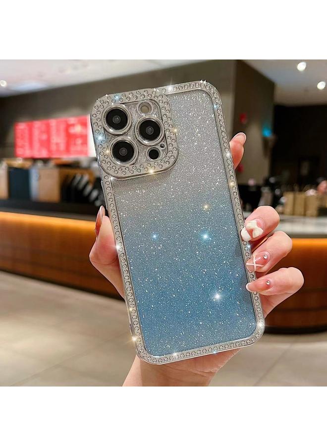 اس-توب جراب لهاتف iPhone 13 Pro مصنوع من مادة TPU مطلية باللمعان بلون متدرج من الألماس - Image 1