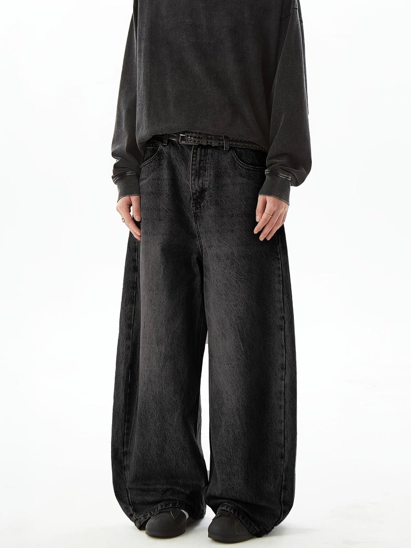 American Street Fashion Casual Loose Wide-Leg Jeans for Men () - Image 3