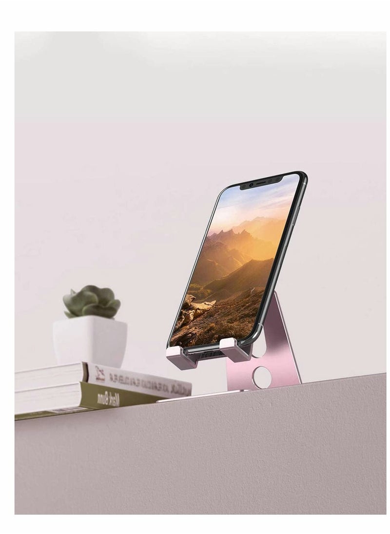 KASTWAVE - Adjustable Cell Phone Stand - Phone Desk Holder, Cradle, Dock, Mobile Smartphone Stand, Compatible for iPhone 13 12 Pro Xs Max XR X 8 7 6 Plus SE Charging Desktop - Image 1
