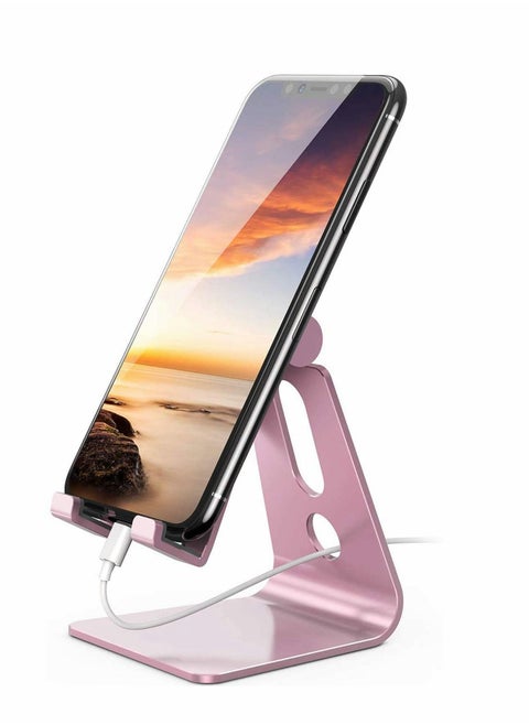 Adjustable Cell Phone Stand - Phone Desk Holder, Cradle, Dock, Mobile Smartphone Stand, Compatible for iPhone 13 12 Pro Xs Max XR X 8 7 6 Plus SE Charging Desktop