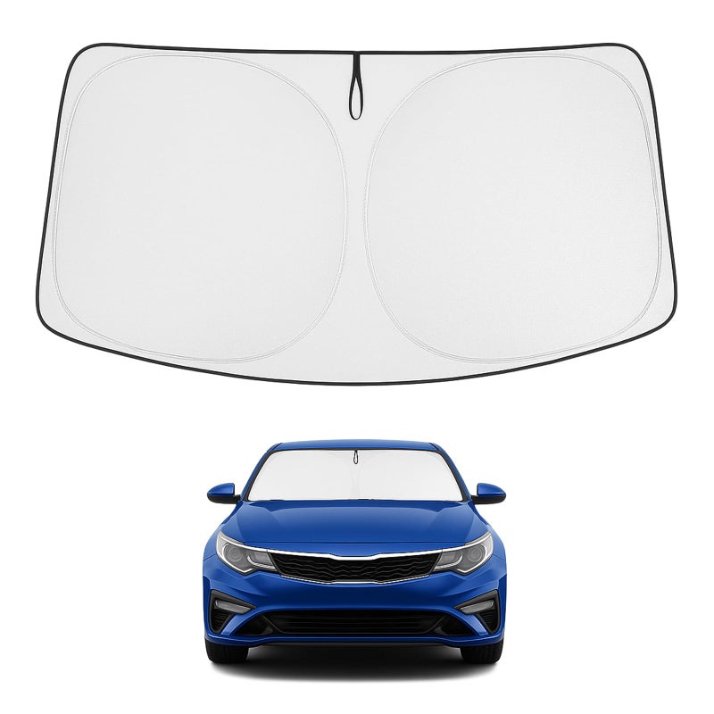 Proadsy Windshield Sun Shade for Kia Optima 20162024 2025 4Layer Foldable Front Sunshade Protector Sun Visor Blocks UV Rays Keep Car Cooler