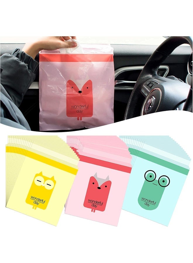 SKY-TOUCH Self Adhesive Trash Bags 45 Pcs, Waterproof Car Garbage Bag Disposable Trash Bags Leak Proof, Vomit Bags For Cars, Kitchens, Bedrooms, Study Rooms, Travel, Camping, Office - Image 1