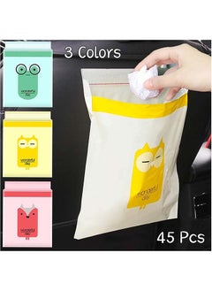 SKY-TOUCH Self Adhesive Trash Bags 45 Pcs,Waterproof Car Garbage Bag Disposable Trash Bags Leak Proof, Vomit Bags For Cars, Kitchens, Bedrooms, Study Rooms, Travel, Camping, Office  - Image 2
