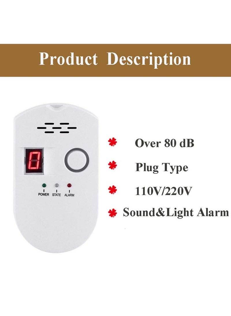 SOLARAE Natural Gas Detector, Gas Leak Detector, Household Propane Leak Detector, Propane Leak Detector, Natural Gas Leak Detector - Image 4
