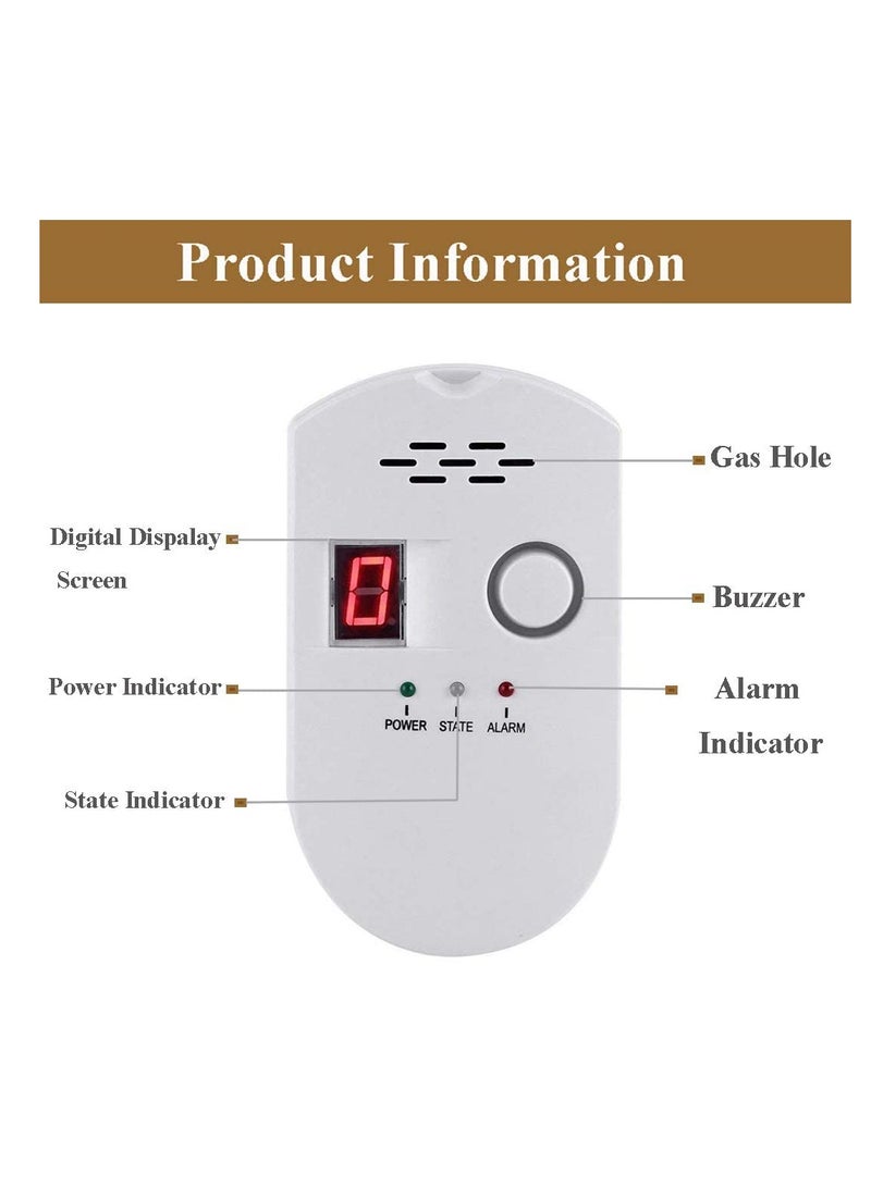 SOLARAE Natural Gas Detector, Gas Leak Detector, Household Propane Leak Detector, Propane Leak Detector, Natural Gas Leak Detector - Image 1