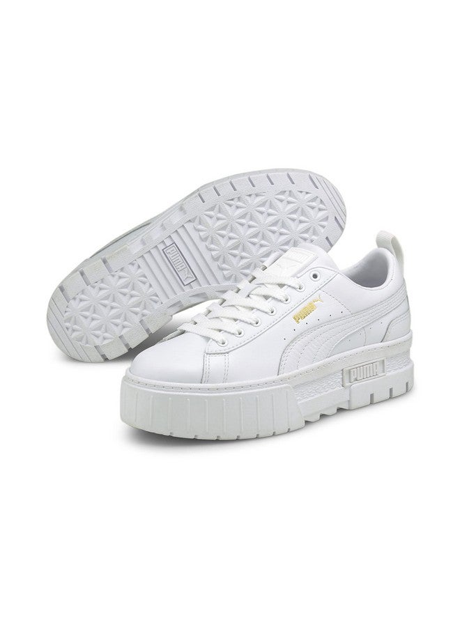 Puma Womens Mayze Classic Puma White Sneaker - 5 UK (38420901) - Image 3