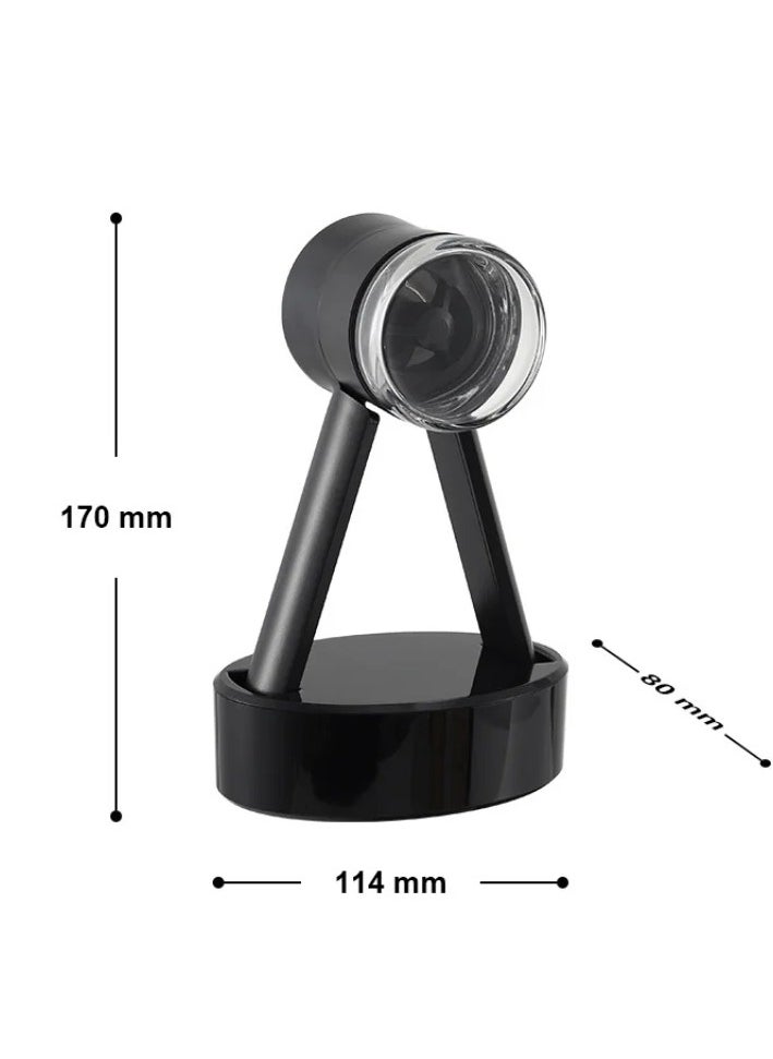 OQUERA - Salt and Pepper Ball Grinders Cute Shaped Salt and Pepper Grinder Set Black Premium - Image 1