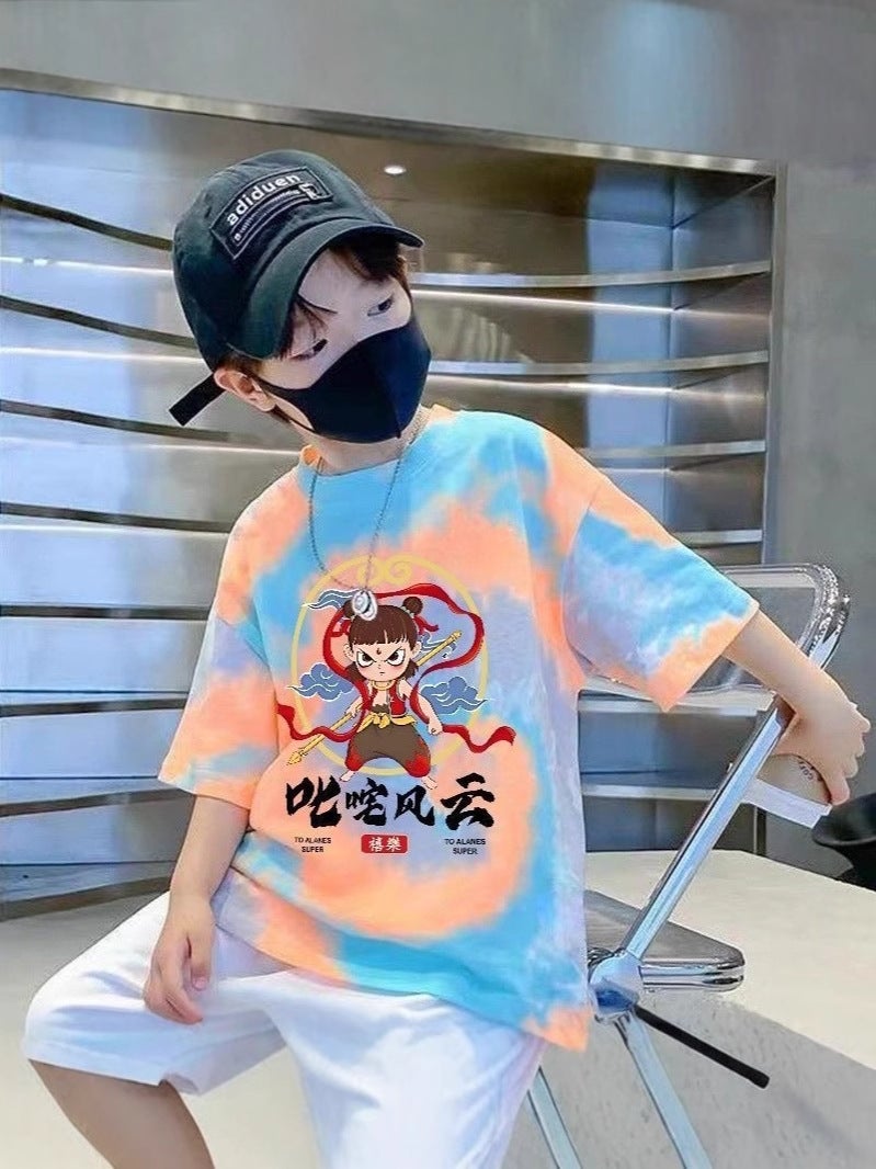 Boys' Short-Sleeved T-Shirt Arrival Cuhk Children'S Summer Cotton Boy'S Summer Dress Half-Sleeved T-Shirt - Image 2