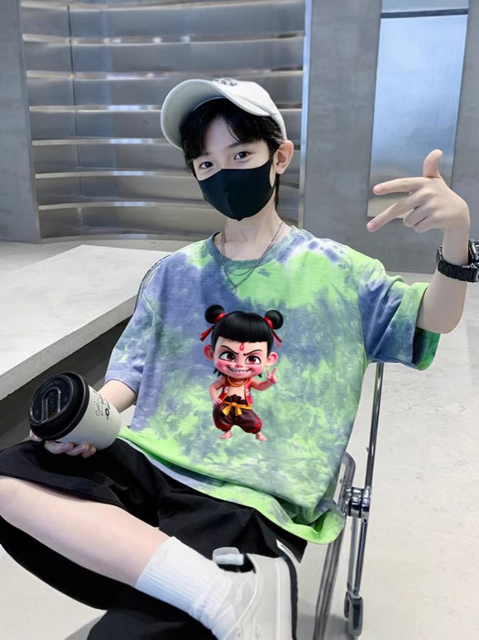 Boys' Short-Sleeved T-Shirt Arrival Cuhk Children'S Summer Cotton Boy'S Summer Dress Half-Sleeved T-Shirt - Image 4