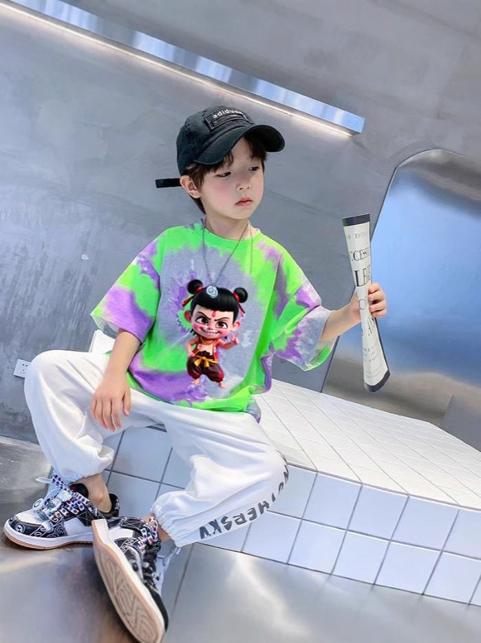 Boys' Short-Sleeved T-Shirt Arrival Cuhk Children'S Summer Cotton Boy'S Summer Dress Half-Sleeved T-Shirt - Image 3