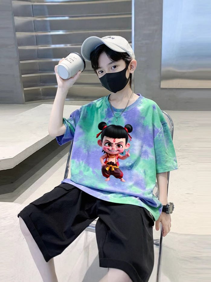 Boys' Short-Sleeved T-Shirt Arrival Cuhk Children'S Summer Cotton Boy'S Summer Dress Half-Sleeved T-Shirt - Image 5