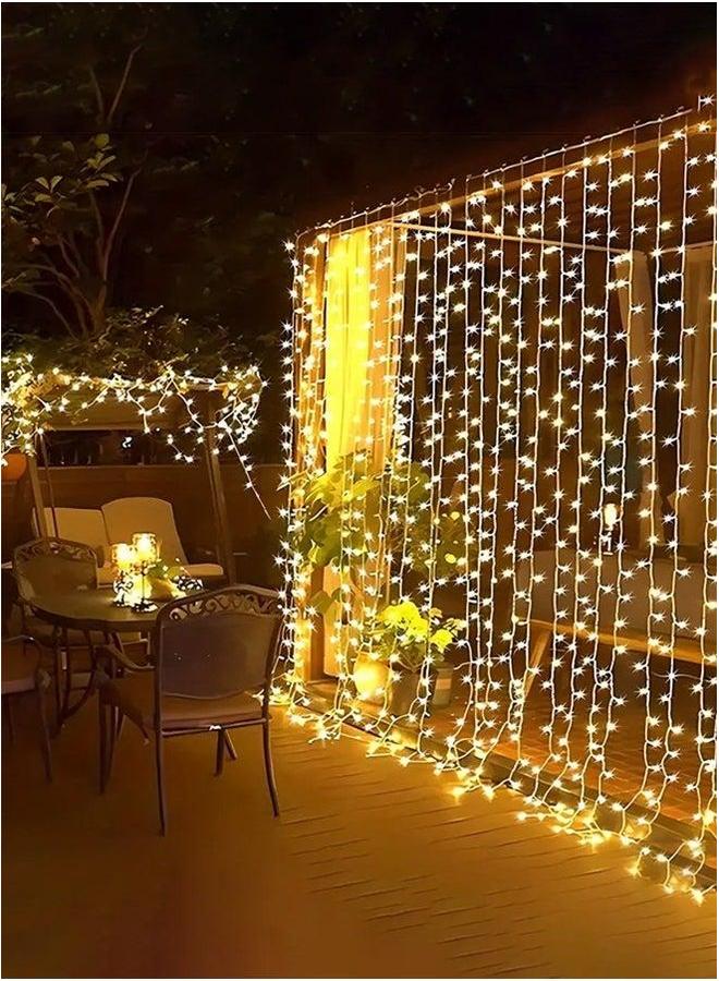 HOMESTAR Strings For Window Curtain Light White 3x3M - Image 1