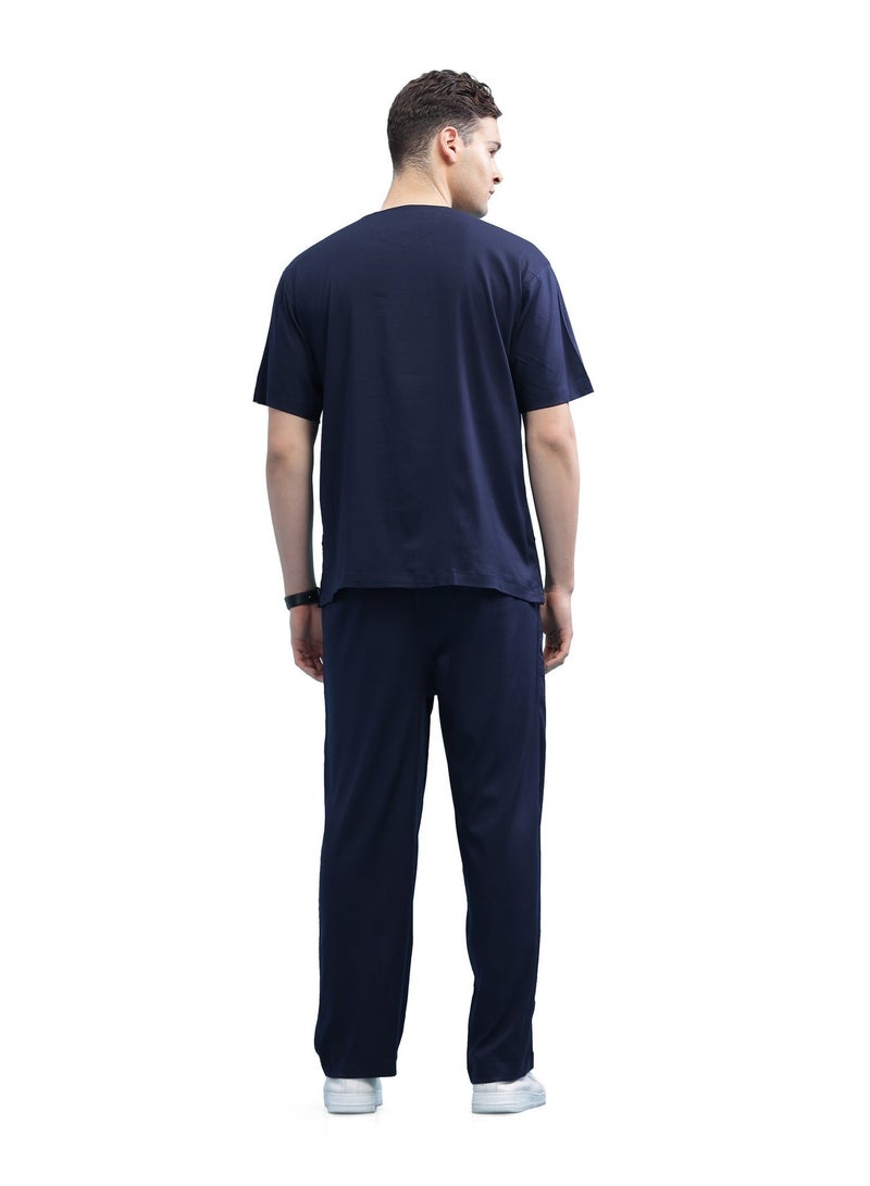 KNYA Ecoflex Lite Active Men's Srcubsuit | 5 Pocket | 2-way stretch | For Doctors (Navy Blue) - Image 2