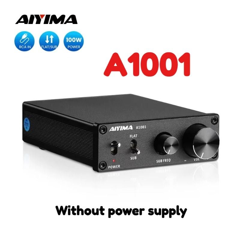 Aiyima A1001 Subwoofer Power Amplifier 100w Tpa3116 Digital Mono Home Audio Speaker Amplifier, Without Power - Image 1
