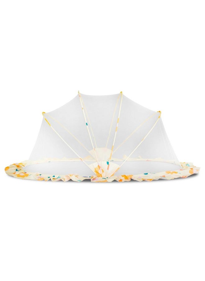 Lifekrafts Safemyles Foldable Baby Mosquito Net, Bottomless Net For Infants, For Safe & Easy Use Sleep 110 X 65 X 60Cms, For Babies & Toddlers (0 To 24 Months) - Color Pattern, Cream Floral  - Image 5
