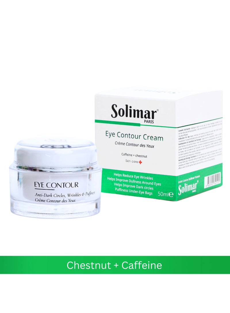 Solimar Paris Eye Contour Cream – Anti-Aging & Brightening Eye Treatment, 50ml - Image 1