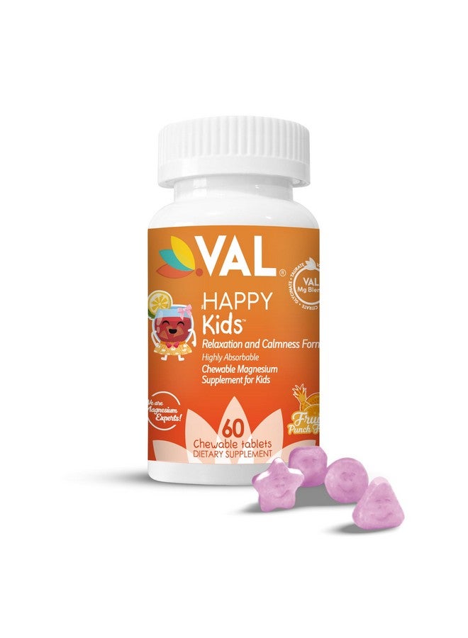 فال أقراص ماغنيسيوم قابلة للمضغ للأطفال، تركيبة تساعد على الاسترخاء والهدوء، جليسينات، سترات، توريت، فيتامين ب6، فيتامين د، فيتامين ج، نكهة فواكه طبيعية، خالية من السكر، خالية من الجلوتين، غير معدلة وراثيًا، 60 قرصًا قابلًا للمضغ - Image 1