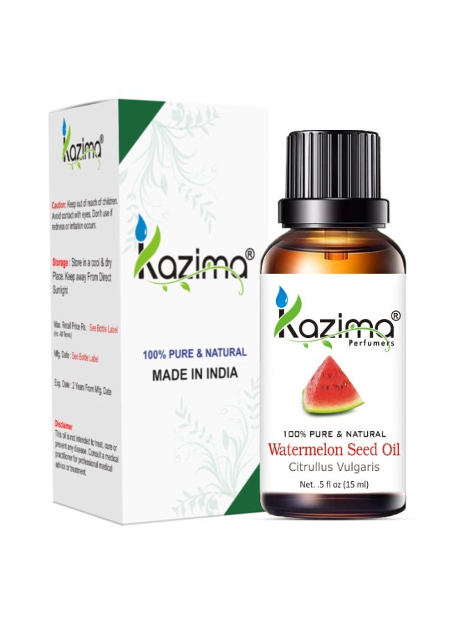 كازيما زيت بذور البطيخ العطري من "كازيما" (KAZIMA) - طبيعي وغير مخفف - للعناية بالبشرة والشعر (15 مل) - Image 1