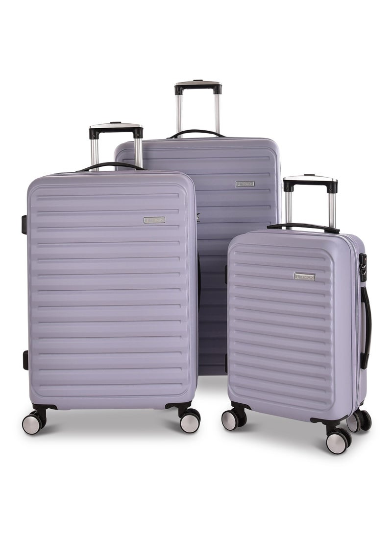 Track Luggage set 3pc ABS hard Lightweight Trolley Travel Bag 9016/3p - Image 1