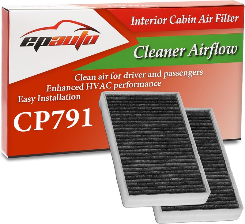 EPAuto فلتر هواء المقصورة EPAuto CP791 البديل لسيارات كاديلاك، شيفروليه، وجي إم سي - Image 1