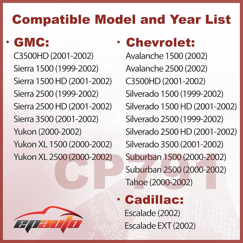 EPAuto فلتر هواء المقصورة EPAuto CP791 البديل لسيارات كاديلاك، شيفروليه، وجي إم سي - Image 2